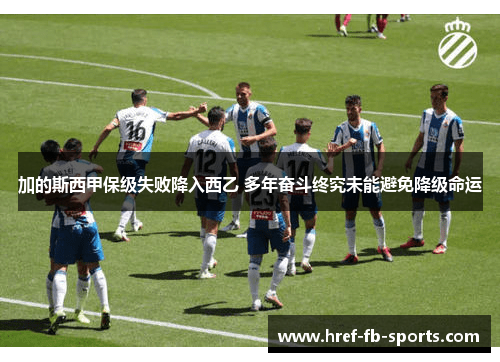 加的斯西甲保级失败降入西乙 多年奋斗终究未能避免降级命运 加的斯西甲保级失败降入西乙 多年奋斗终究未能避免降级命运